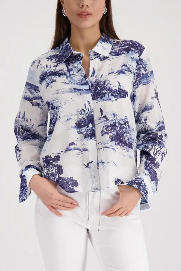 Monari Blouse 410637 Blauw 1