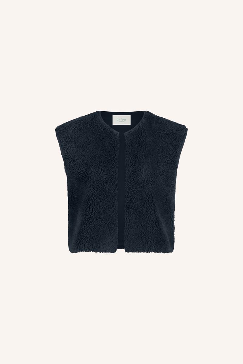 By-Bar Gilet Wolly Midnight Blauw 2