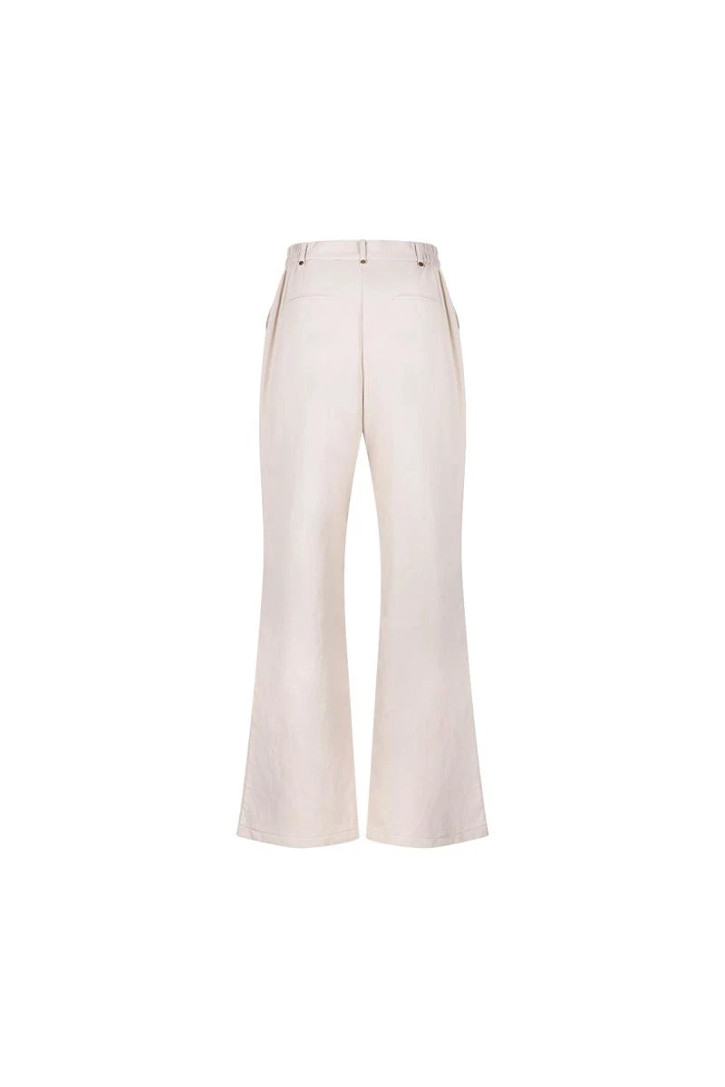NUKUS Pantalon Beverly Beige 4