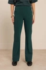 Studio Anneloes Pantalon Flair bonded trou Groen 3