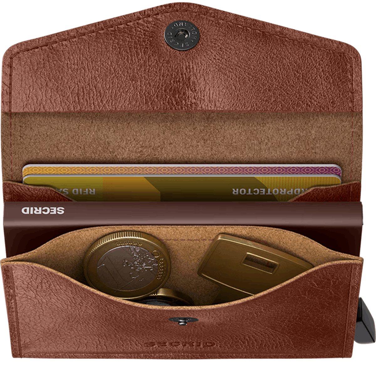 Secrid Wallet EV-Cognac Bruin 2