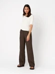 TONI Pantalon Pia Wide Chic 73-12/1818-45 Bruin 1
