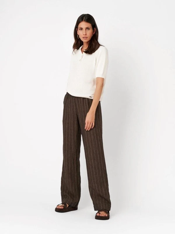 TONI Pantalon Pia Wide Chic 73-12/1818-45 Bruin 1