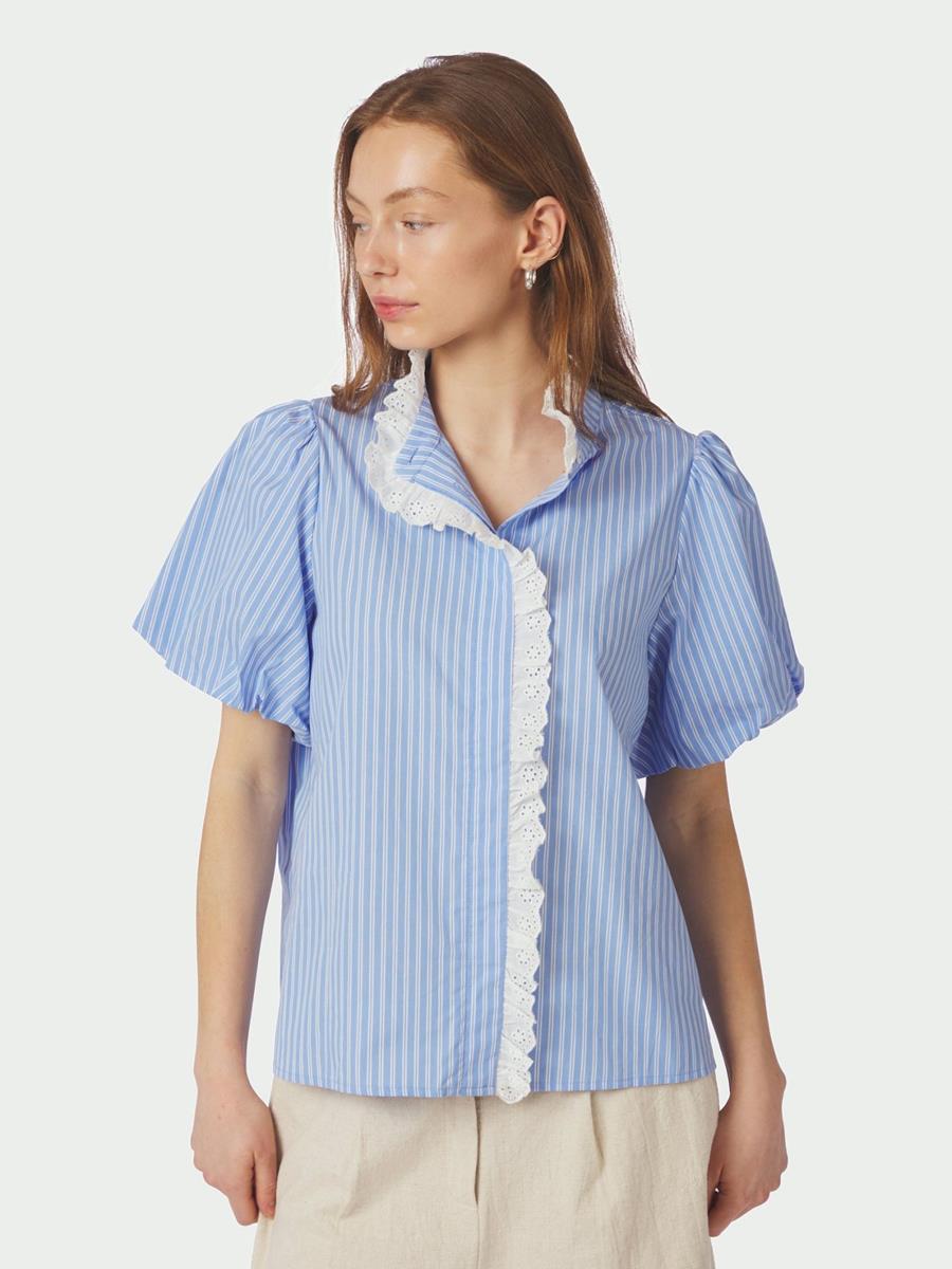 Neo Noir Blouse Ulia Blauw 1
