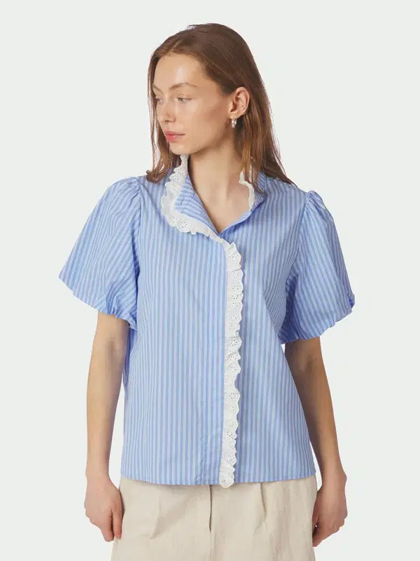 Neo Noir Blouse Ulia Blauw 1