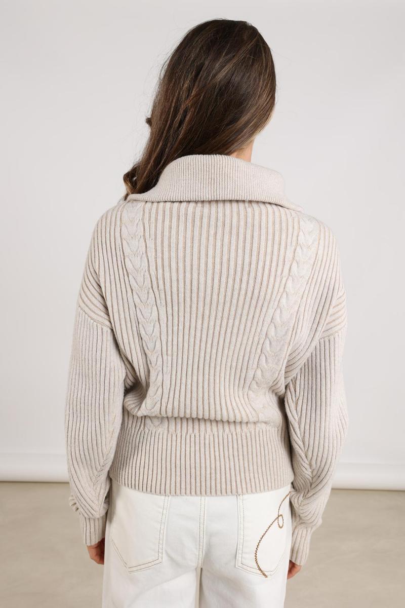 NUKUS Trui Clair Beige 3