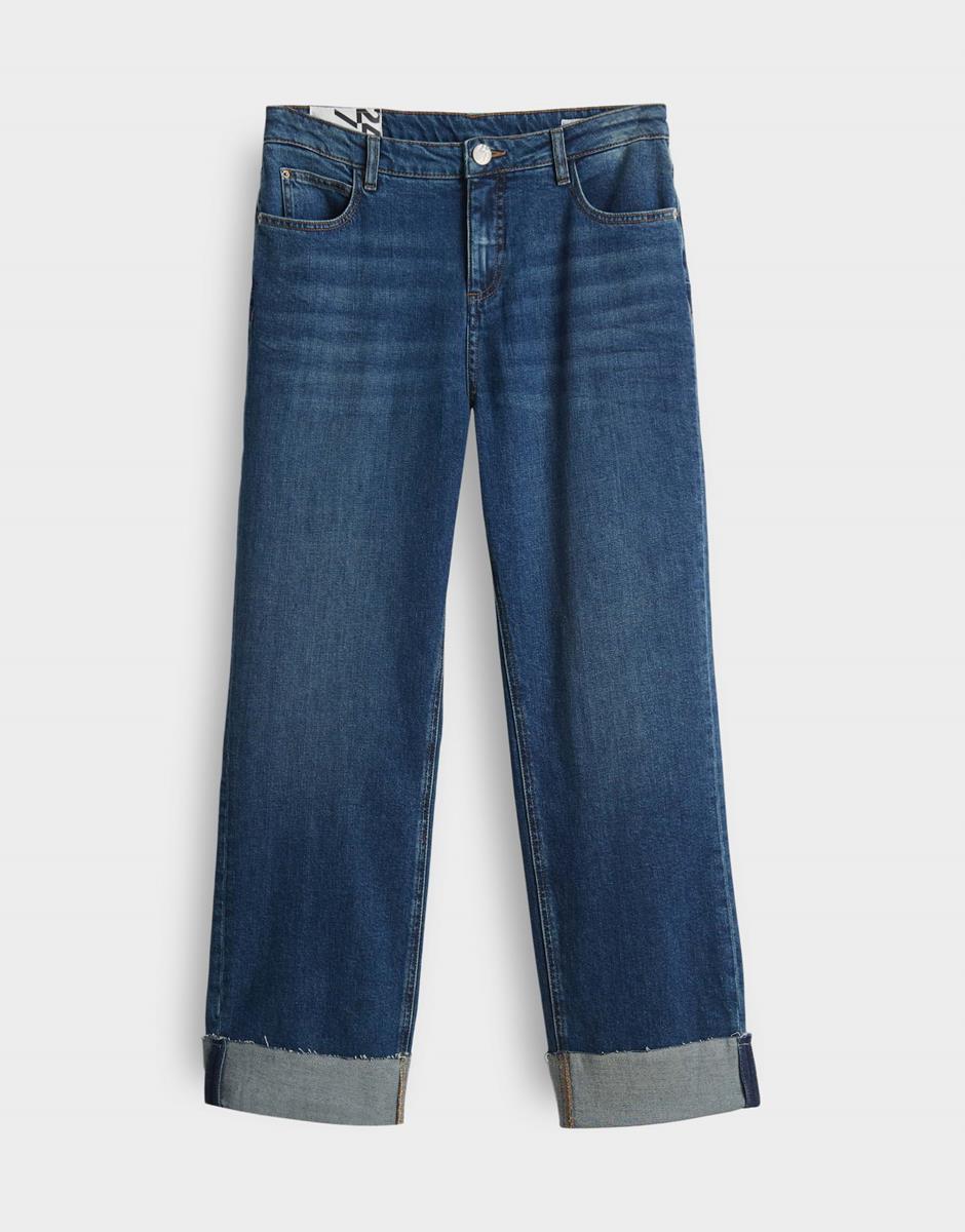 OPUS Jeans Lani Turn Up Blauw 2