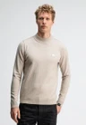 Butcher of Blue Trui Clifden Mock Beige 1