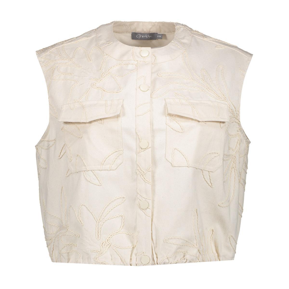 Geisha Gilet 65307-10 Off-White 3