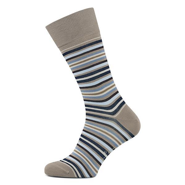 Carlo Lanza Sokken 103 Strisce d'Art Taupe 2