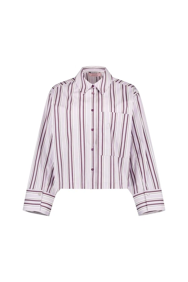 Studio Anneloes Blouse Erina stripe blou Paars 1