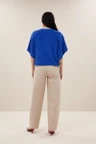 By-Bar T-Shirt Nuki Slub Top Blauw 6