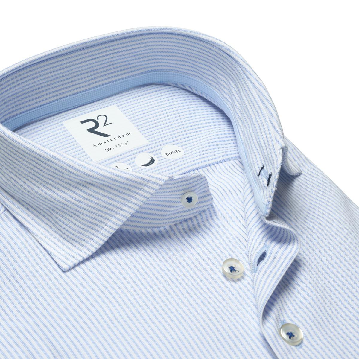 R2 Amsterdam Overhemd 132.WSP.004 Blauw 2