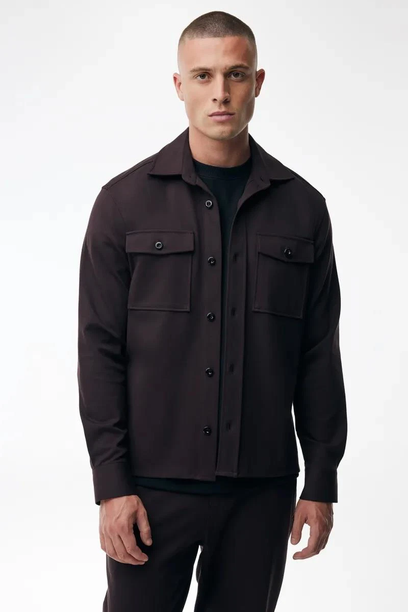 GENTI Overshirt S5188-1971 Paars 1
