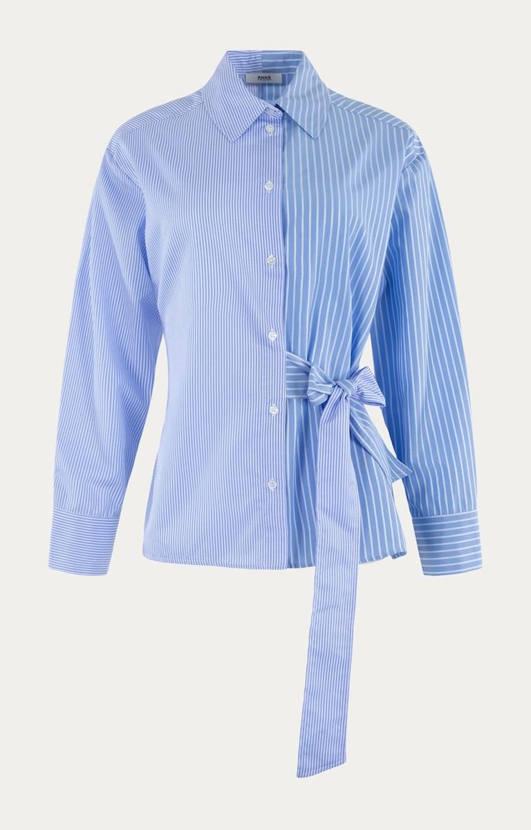 Anna Blouse 48A05-03687 Blauw 2