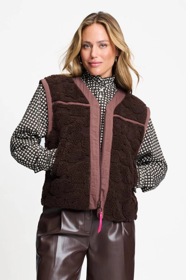 POM Amsterdam Bodywarmer SP9666 Bruin 1