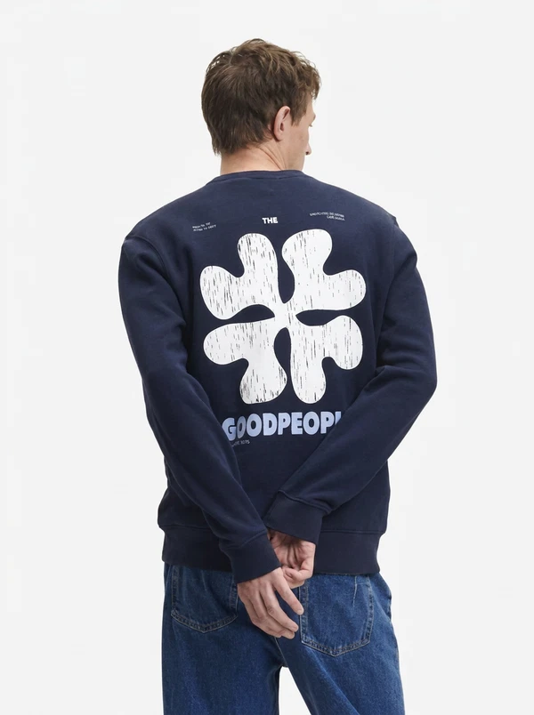 The GoodPeople Sweater Lito Blauw 1