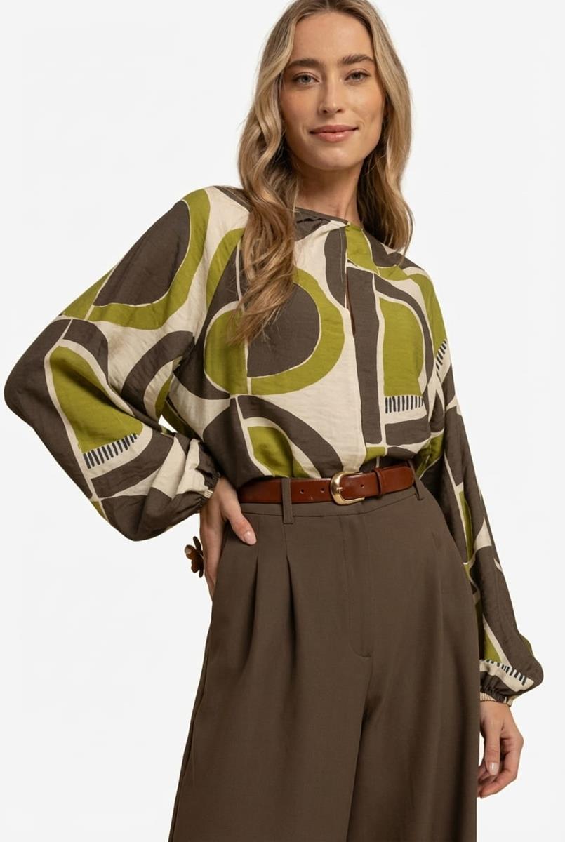 Studio Anneloes Blouse Apple Circle Groen 1