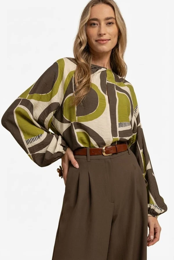 Studio Anneloes Blouse Apple Circle Groen 1