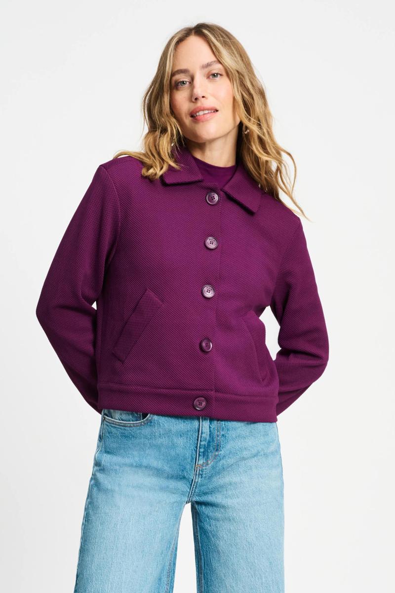 POM Amsterdam Blazer Iris Plum Paars 1
