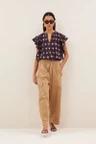 By-Bar Pantalon Matcha Bruin 1