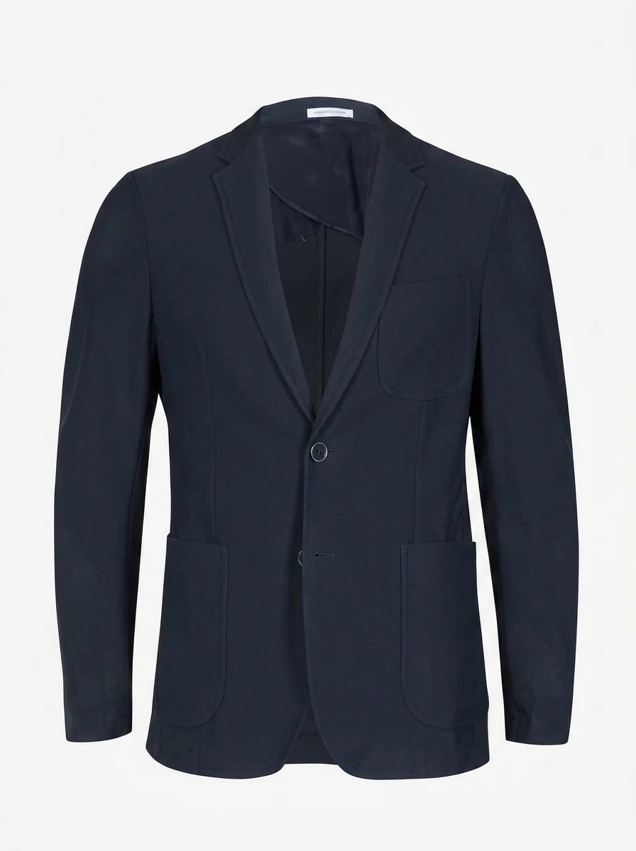 R2 Amsterdam Colbert NOS.TRAVELJACKET. Blauw 1