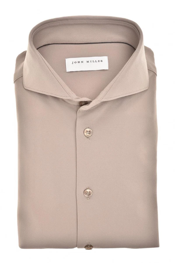 John Miller Overhemd 5142675 Beige 1