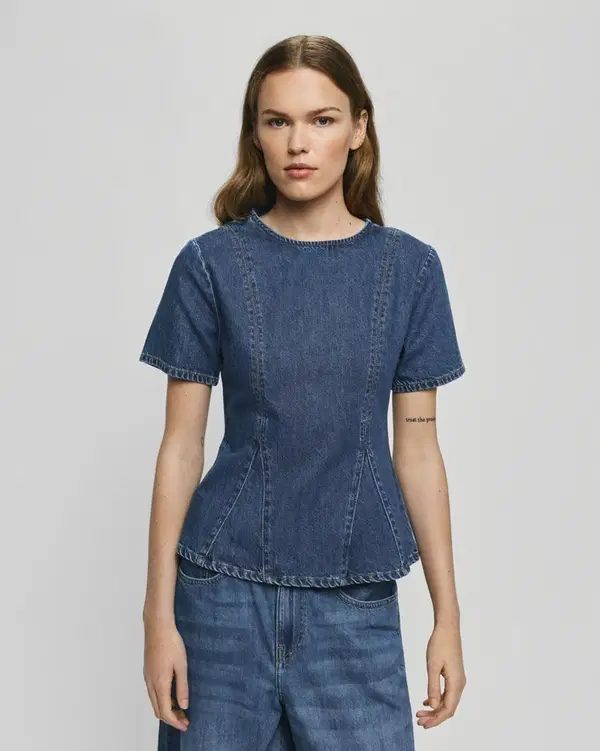 Msch Copenhagen  Top Turig Blauw 1