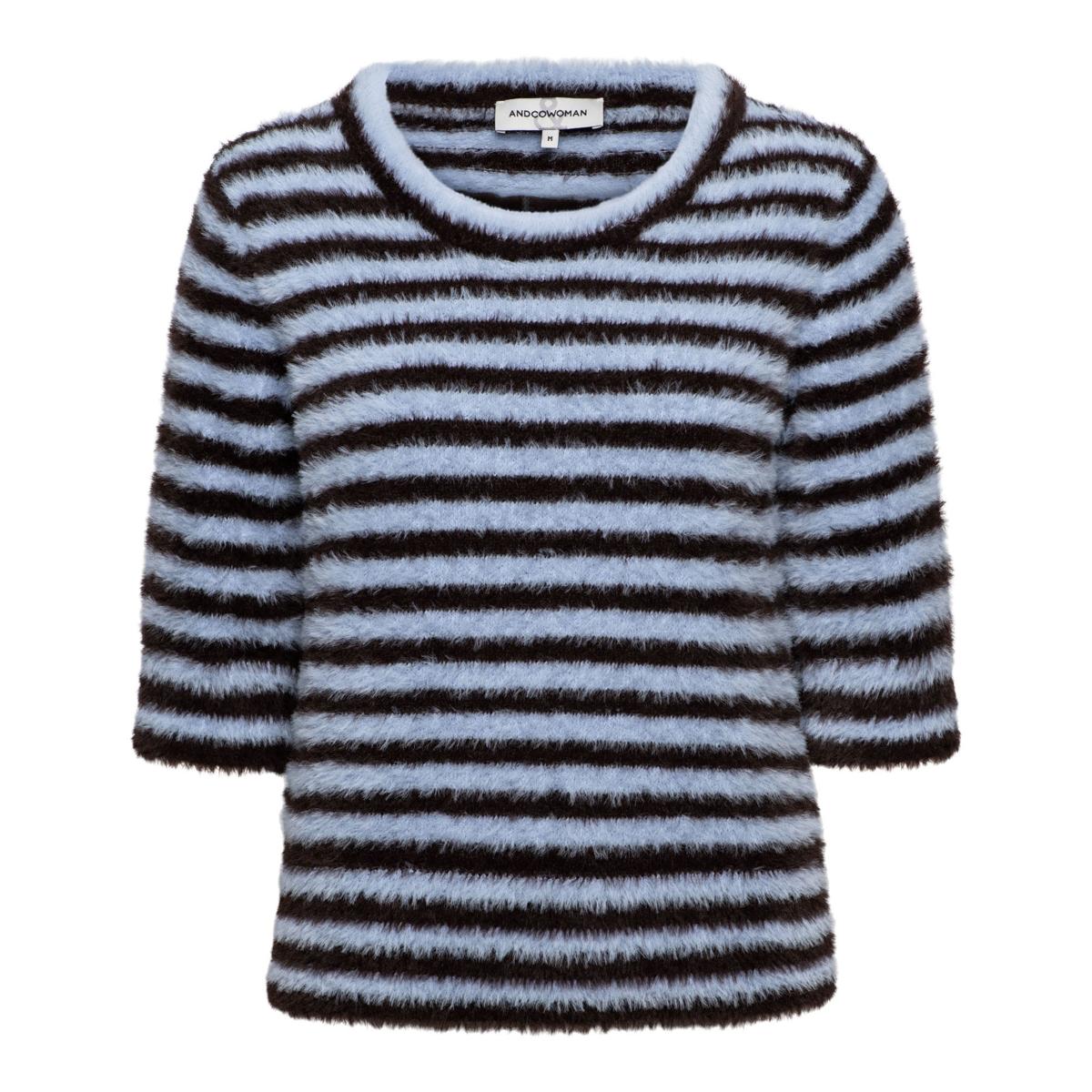 &Co Woman Trui PU145 Bruin 1