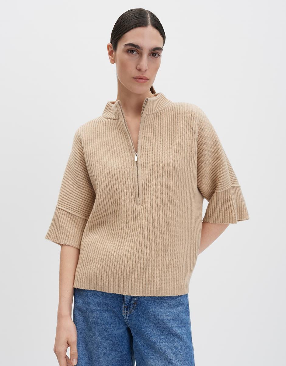SOMEDAY Trui Talja Detail Beige 1