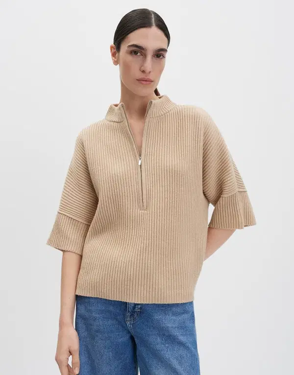 SOMEDAY Trui Talja Detail Beige 1