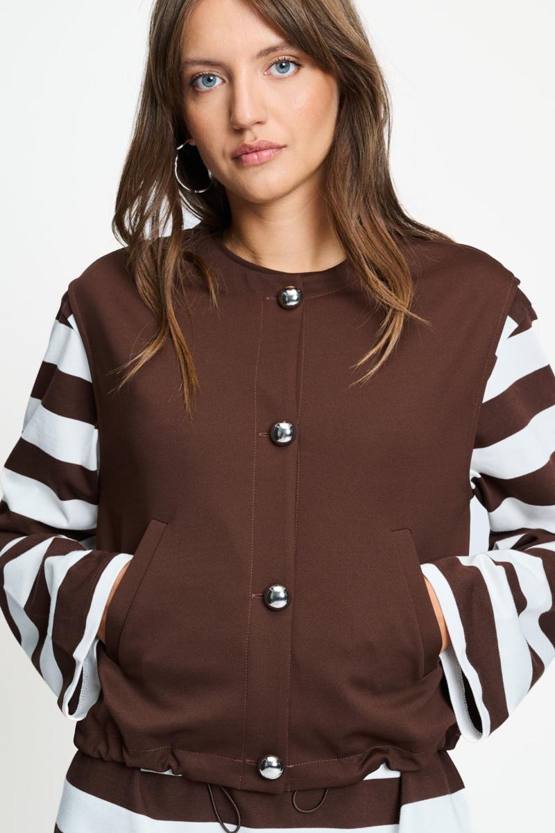 POM Amsterdam Gilet SP9711 Bruin 4