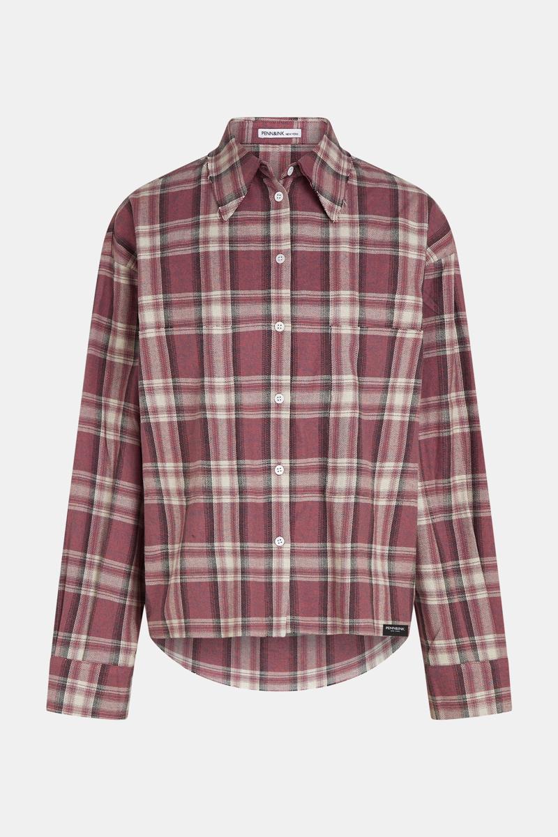 Penn & Ink Blouse W26C421 Rood 1
