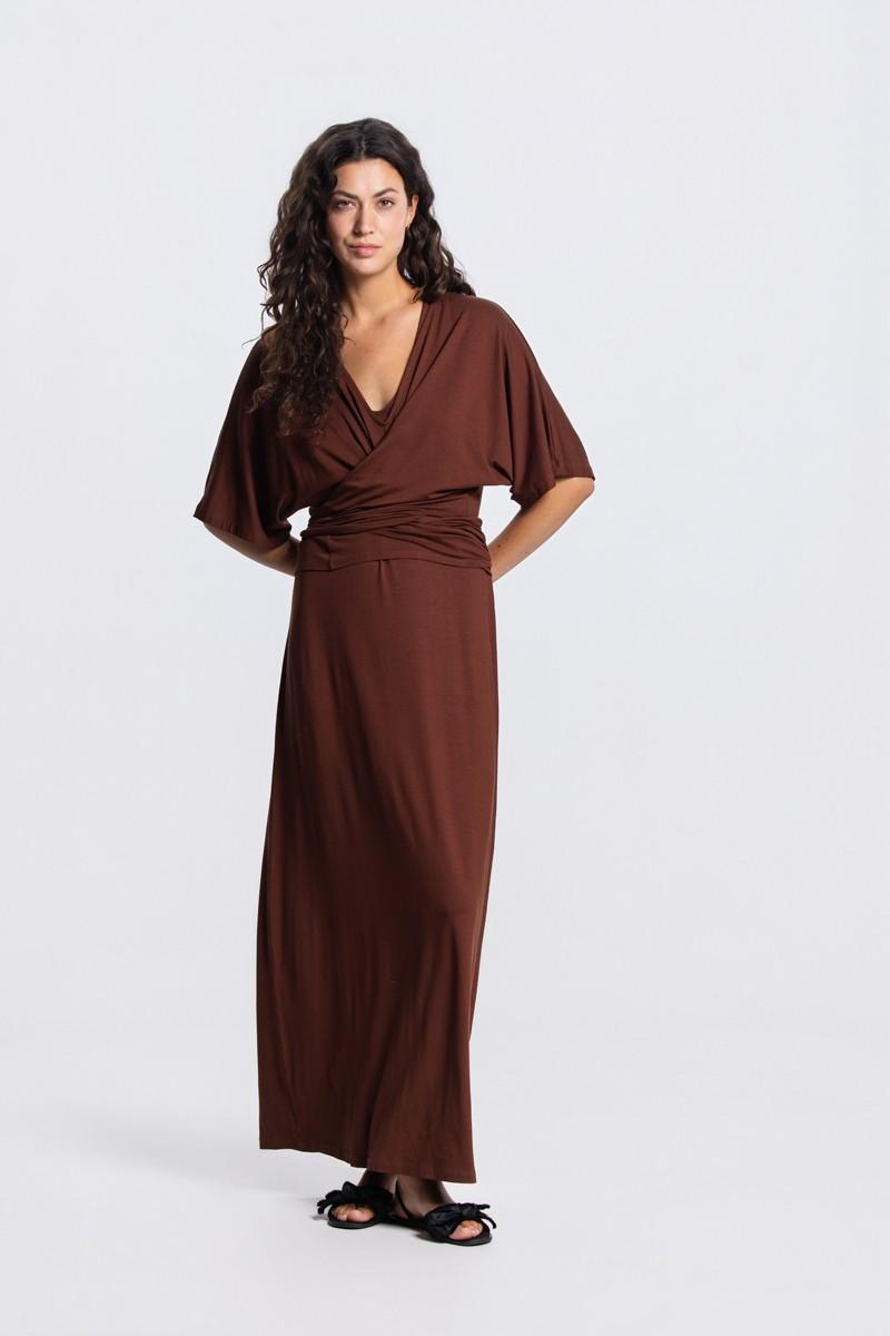 Jansen Amsterdam Blouse VALERIE SS26.4 Bruin 2