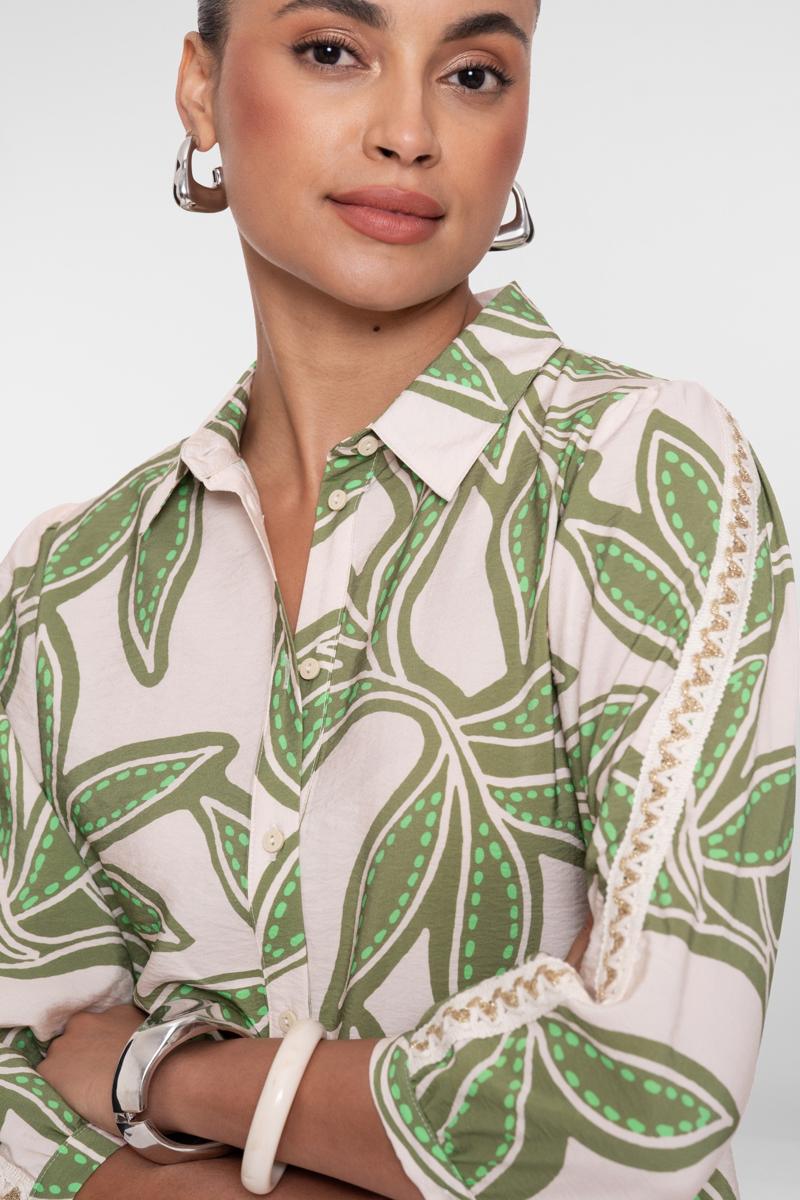 Geisha Blouse 63449-20 Groen 4