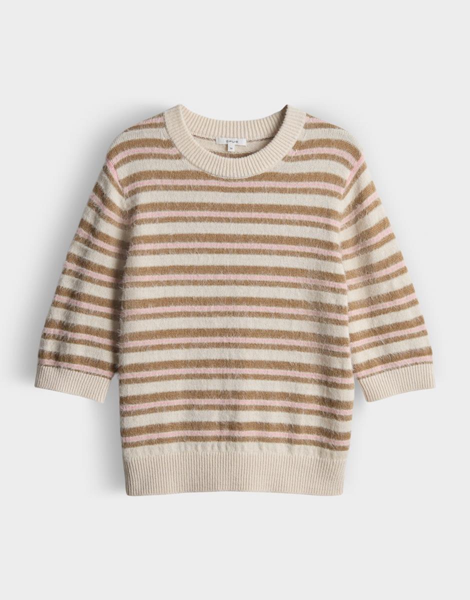OPUS Trui Puvet Stripe Roze 2