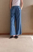 American Vintage Pantalon Izeway Blauw 1