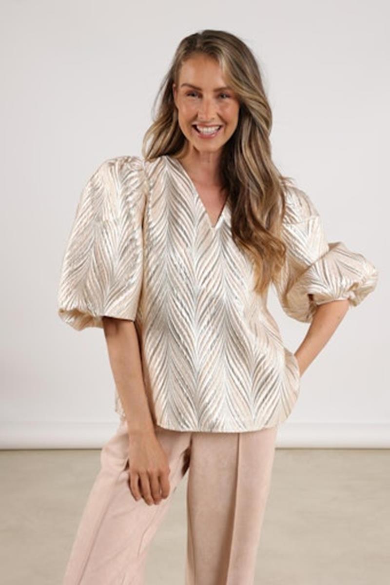 NUKUS Blouse Mirthe Roze 1