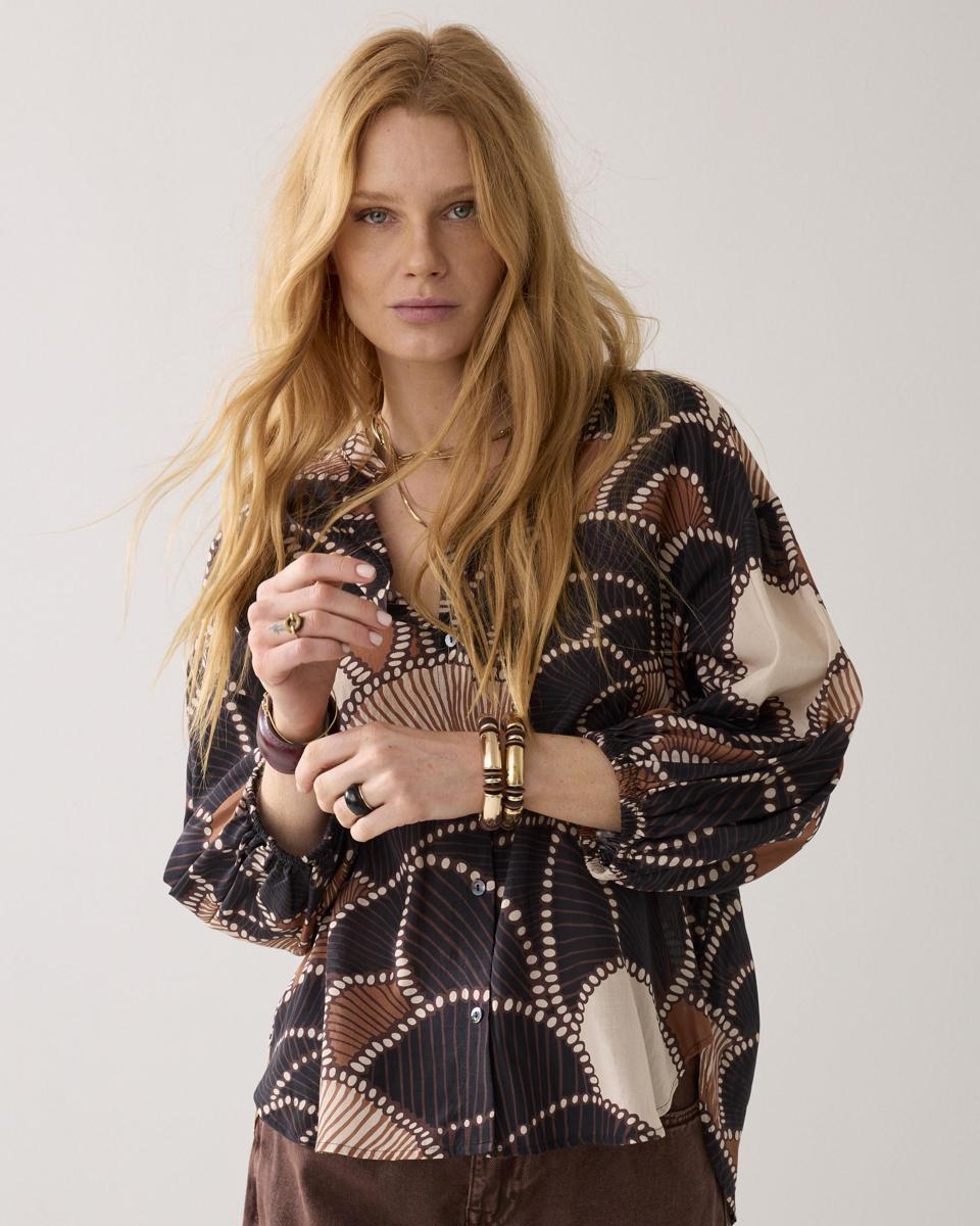 Summum Blouse 2s3458-12386 Bruin 3