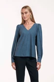 Studio Anneloes Blouse Les Denim Blauw 4