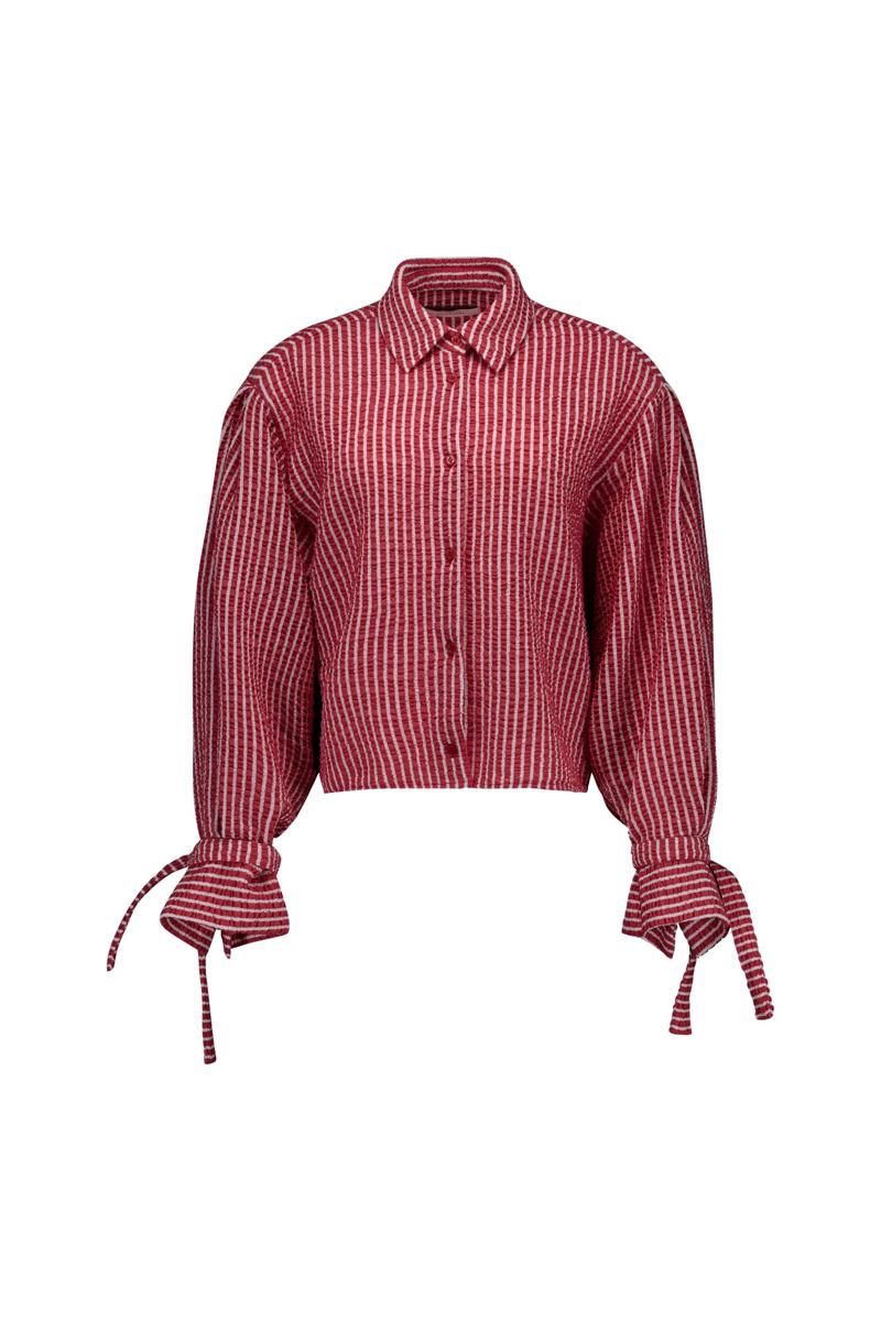 Studio Anneloes Blouse Ivara seersucker Rood 1