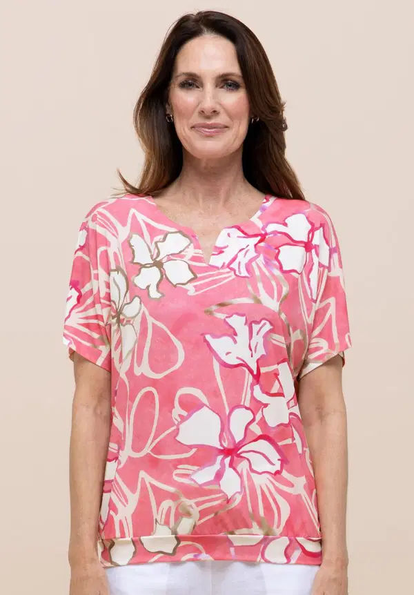 Bianca T-Shirt Sia Roze 1