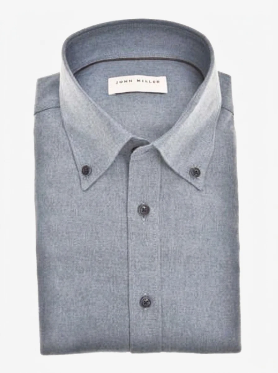 John Miller Overhemd 5142957 Blauw 1