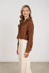 NUKUS Blouse NKF02160 Bruin 5