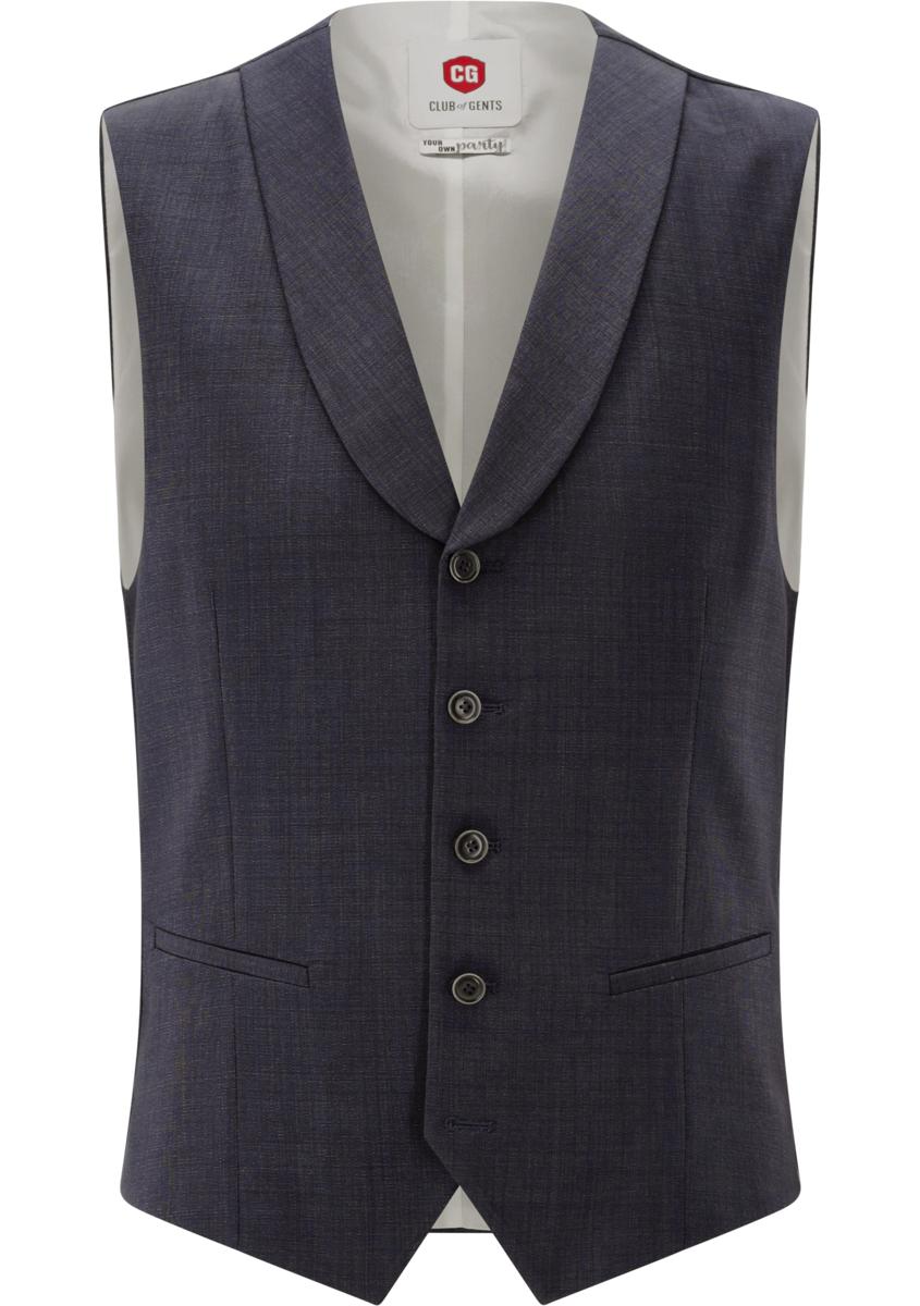 Club of Gents Club of Gents Gilet Philipp Blauw 1