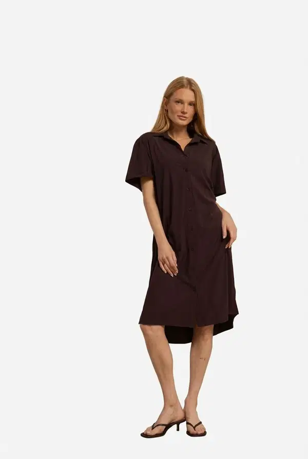 Studio Anneloes Jurk Louni blouse dres Bruin 1