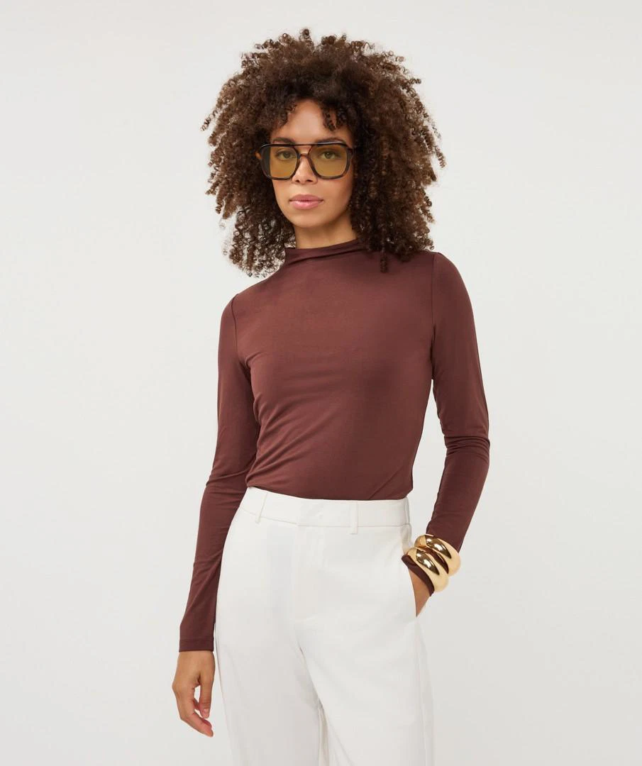 EsQualo Longsleeve W26.30716 Bruin 5