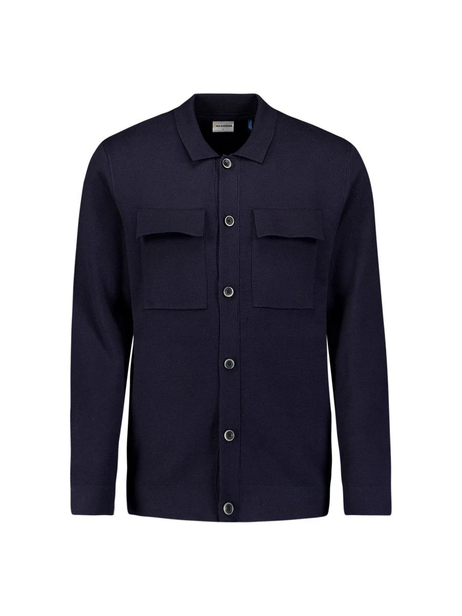 No Excess Overshirt 33250801 Blauw 2