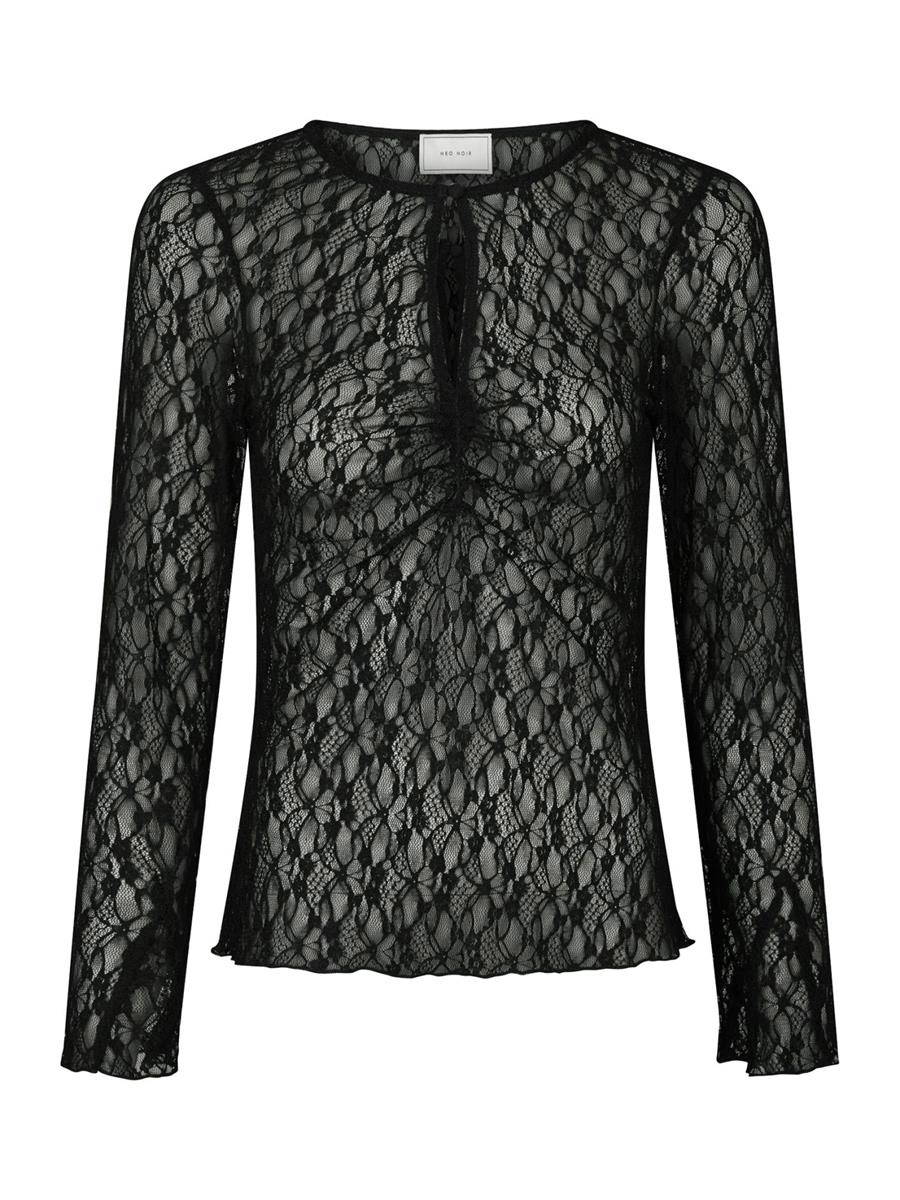 Neo Noir Top Matria Lace Zwart 2