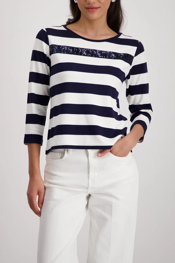Monari Longsleeve 410930 Blauw 1